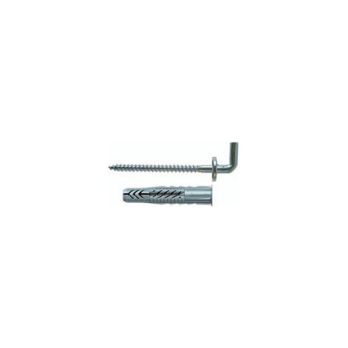 Fischer 71911 Confezione 4 Tasselli Ux Universale Nylon D. 8mm con Gancio Cancano Corto