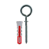 Fischer 537632 Confezione 6 Tasselli C-3 k Duo Power D. 6mm con Vite Metallo Occhiolo Chiuso