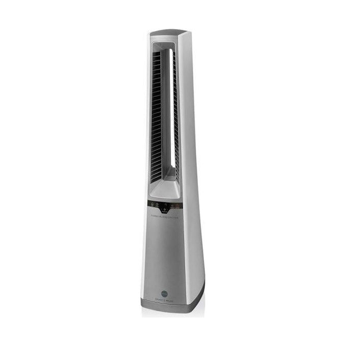 Macom Ventilatore oscillante senza pale, Silenzioso Telecomando incluso Argento