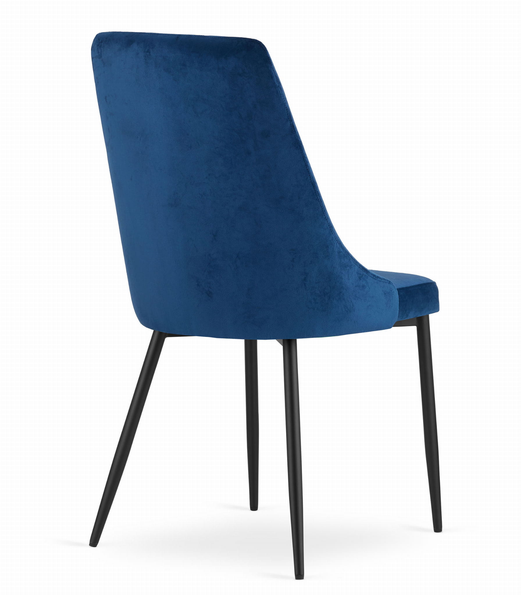 Valora IMOLA Sedia moderna in velluto blu navy per soggiorno x2