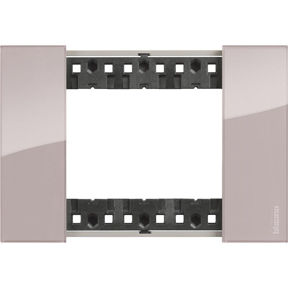 Placca Bticino Living Now 3 moduli colore aura KA4803DM