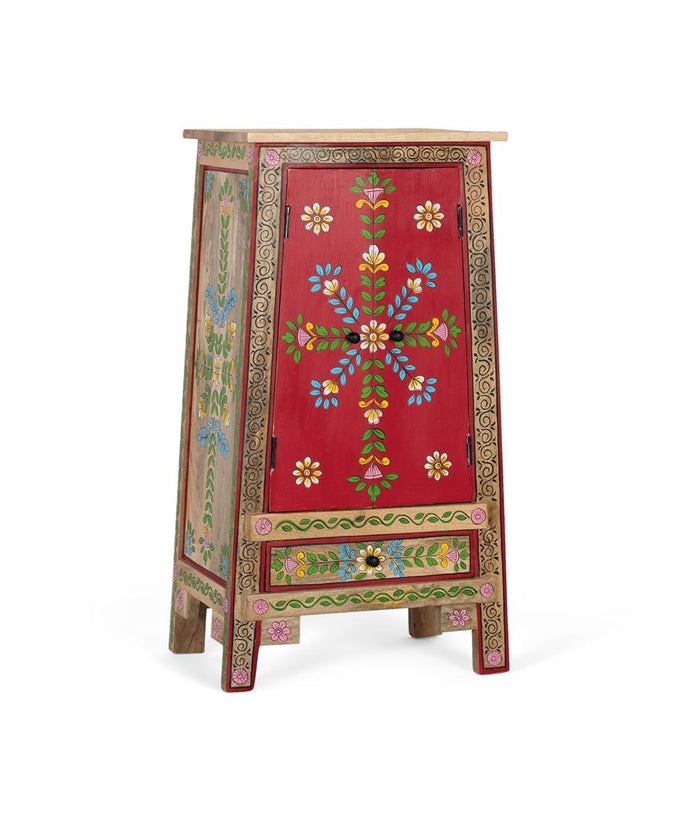 Mobile realizzati in legno di mango e MDF e dipinti a mano