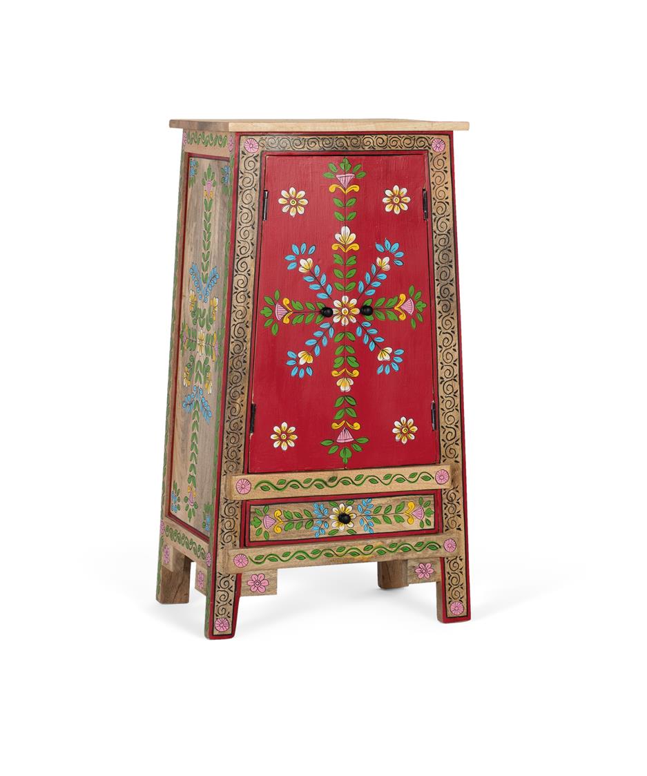 Mobile realizzati in legno di mango e MDF e dipinti a mano