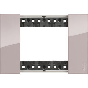 Placca Bticino Living Now 3 moduli colore aura KA4803DM