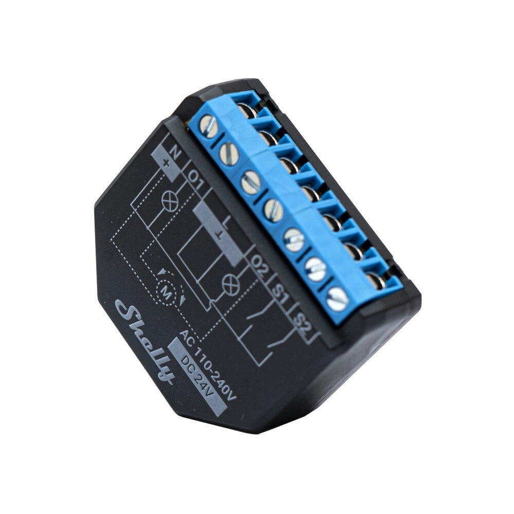 Shelly Plus 2PM - Centralina Domotica WiFi per automazione motori