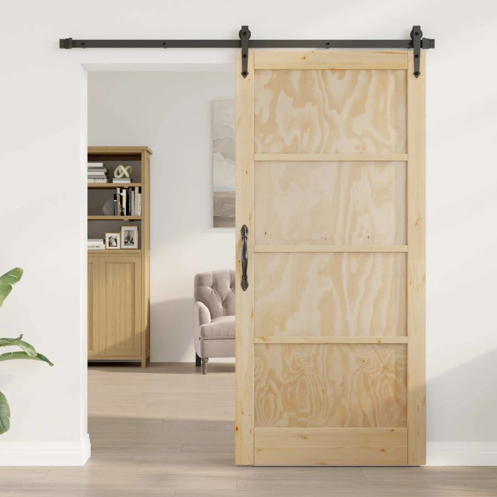 Porta Interna Naturale 93 x 202 cm Legno compensato 42052398