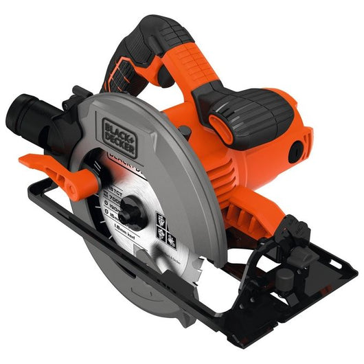 Black & Decker CS1550-QS sega circolare portatile 19 cm Nero, Arancione 5500 Giri/min 1500 W