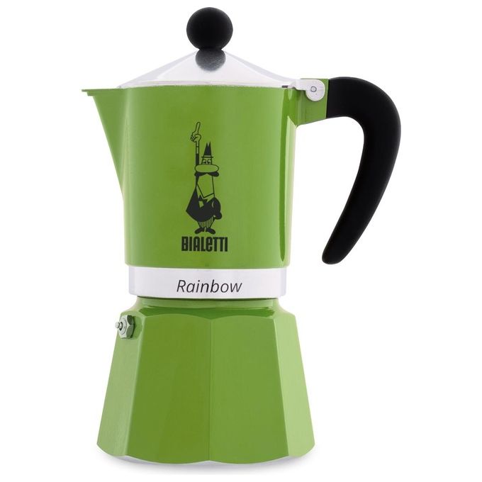 Bialetti Rainbow Caffettiera 3 tazze verde