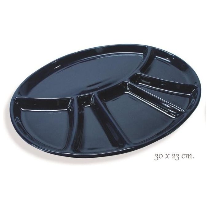 AandF Piatto Ovale Blu 30cm