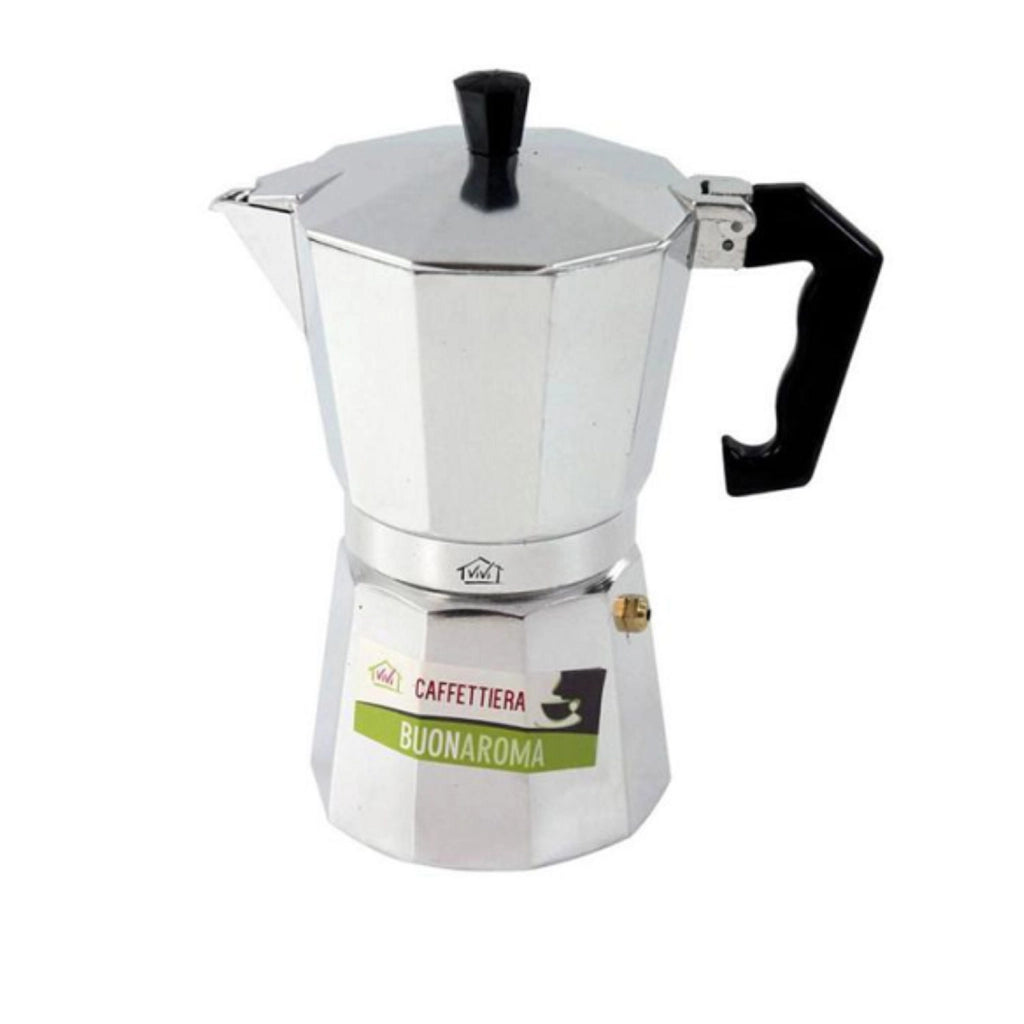 Vivi Macchina da Caffè Moka in Alluminio a 6 Tazze