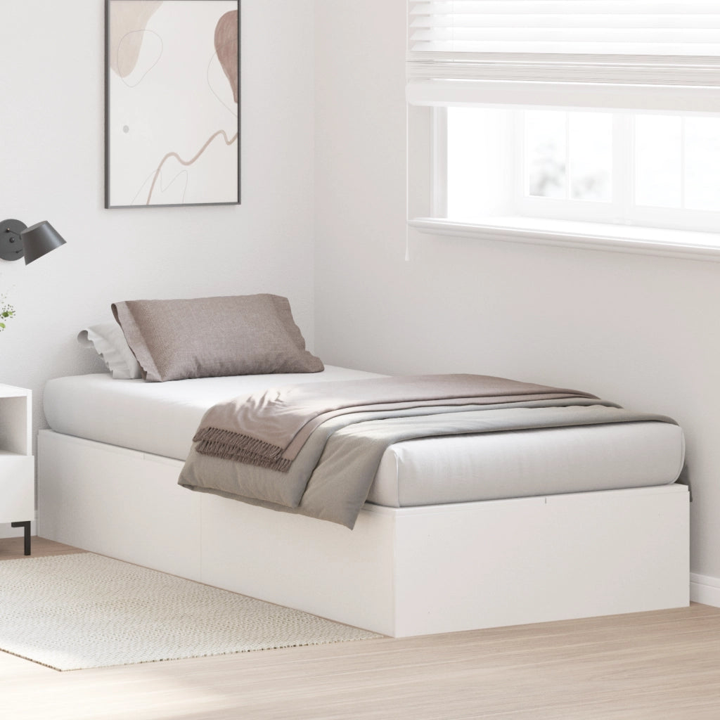 Struttura Letto Storage  Bianca 90x190 cm