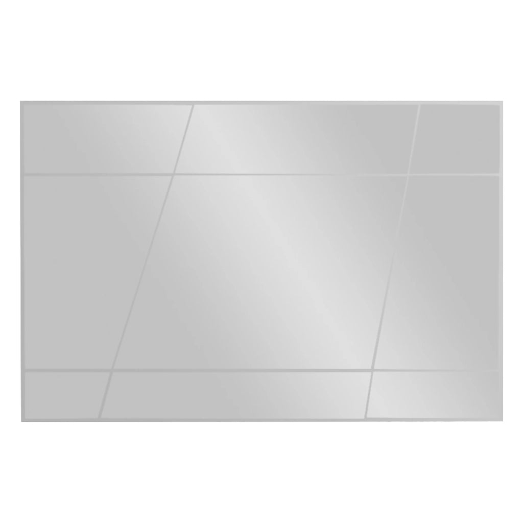 Agliano, Specchio Dettagli Geometrici, 50x75h cm Bianco