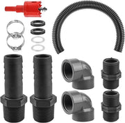 Kit di connessione per barile della pioggia - 2 connettori 1 pollice con 50 cm di tubo - alimentazione e connettore per barile della pioggia 

Modello: RBC-1-50
Codice prodotto: 123456
Dimensioni: 1 pollice
Lunghezza del tubo: 50 cm