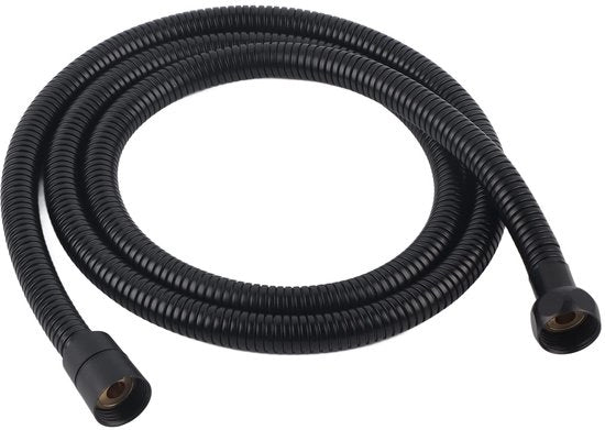 Doucheslang in Rostoflex - Acciaio Inossidabile - Flessibile - Nero - Sostituzione Doccia - 80cm - Adatto per la maggior parte delle docce con rubinetto.