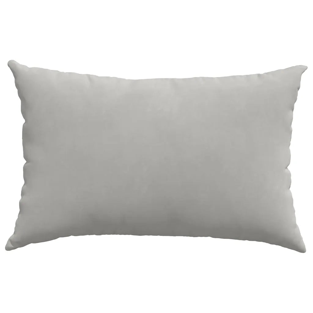 Cuscini da Divano 2 pz | Cuscini per sedie Grigio chiaro 60 x 40 cm Tessuto