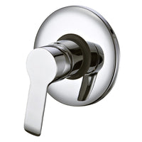 Miscelatore serie ariel monocomando incasso doccia con leva in metallo, finitura cromata