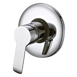 Miscelatore serie ariel monocomando incasso doccia con leva in metallo, finitura cromata