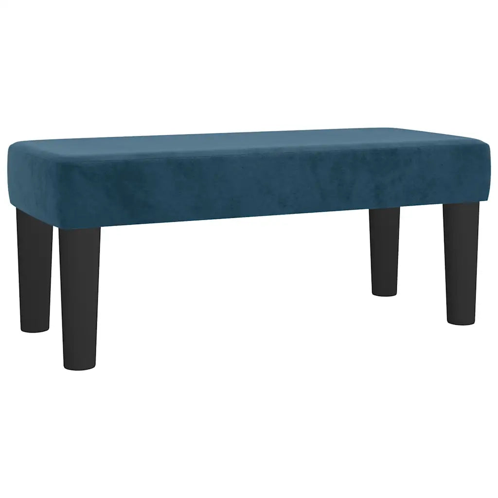 Giroletto a Molle con Materasso Blu Scuro 120x190 cm in Velluto 3270485