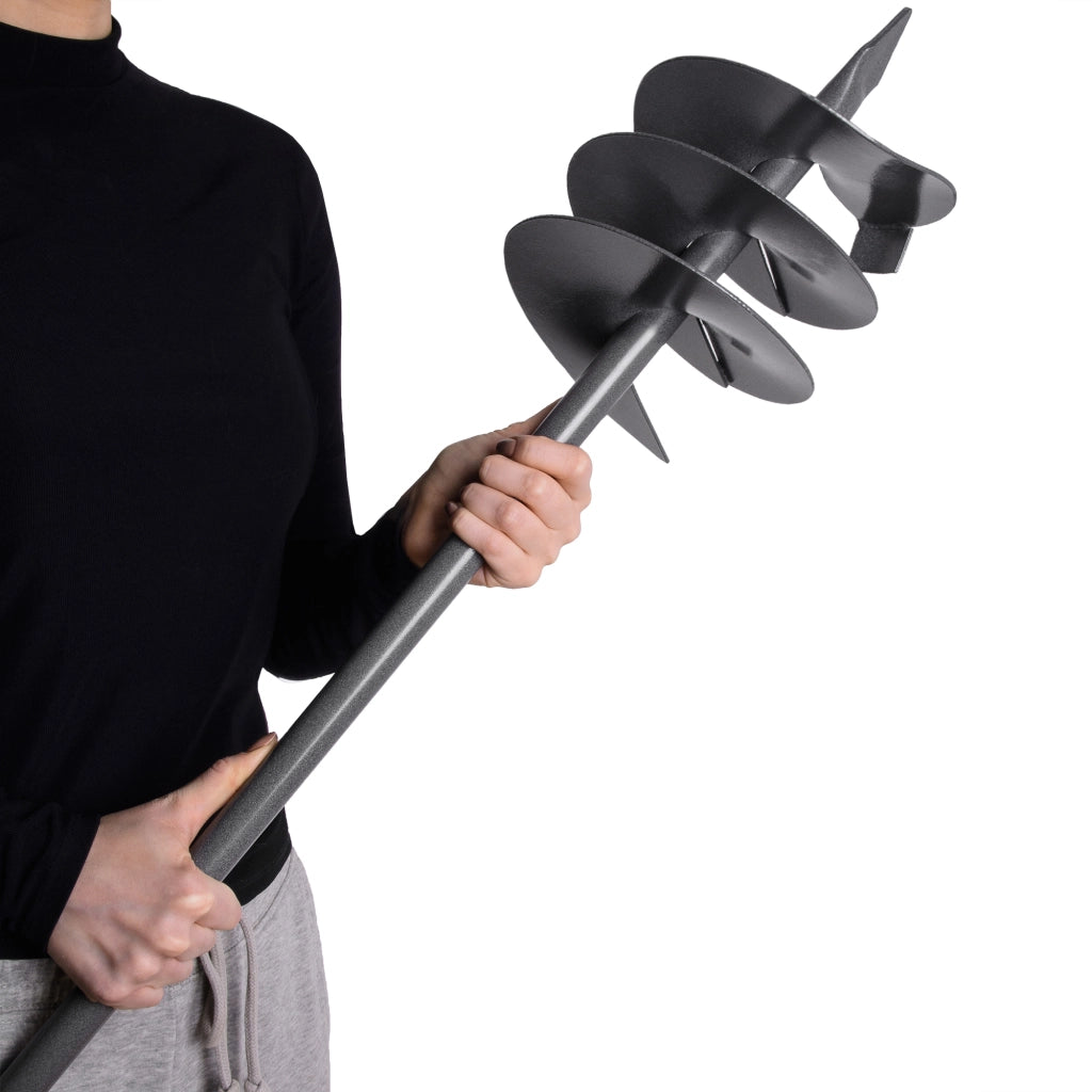 Trivella manuale KADAX per terreno, trapano per terreno da 17 cm (170 mm), foro robusto