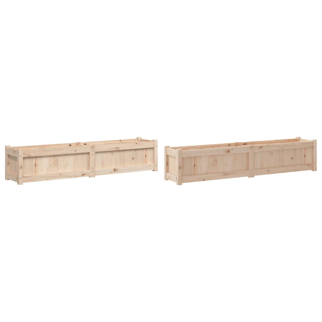 Fioriere da Giardino 2 pz in Legno Massello di Pino 837475