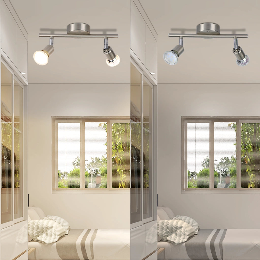 ZMH Faretto da soffitto GU10 a 2 fiamme Lampada da soffitto moderna per corridoio Lampadina inclusa