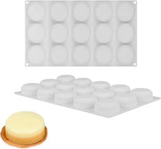 Silicone per torta rotonda - Decorazione e cottura - Cupcake, zeppole, cioccolato - Forma per dessert - Disegno 3D