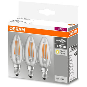 LEDVANCE Lampadina LED OSRAM E14, bianco caldo