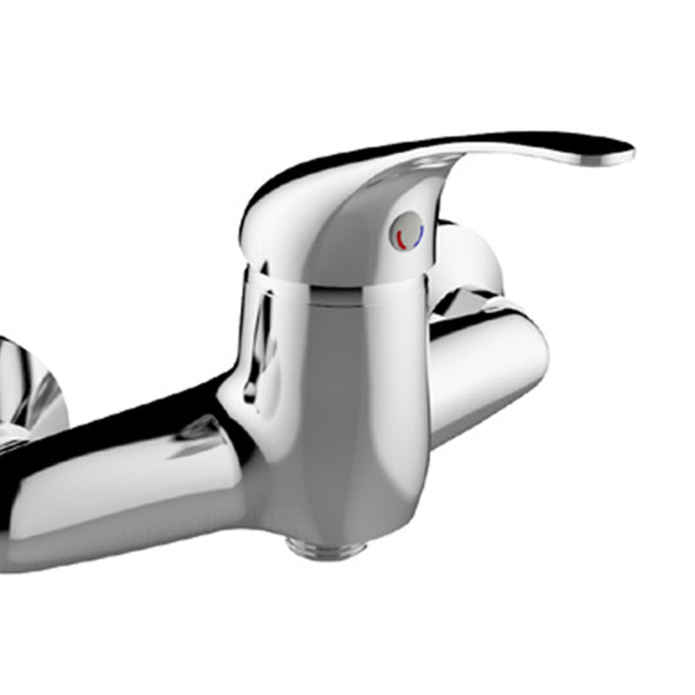 Rubinetto esterno doccia serie eva, finitura cromata