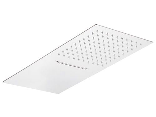Soffione doccia moderno ultrapiatto parete in acciaio inox specchio