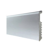 BATTISCOPA 75X8 POLISTIRENE LISCIO 200 CM ALLUMINIO- 10,0 pz