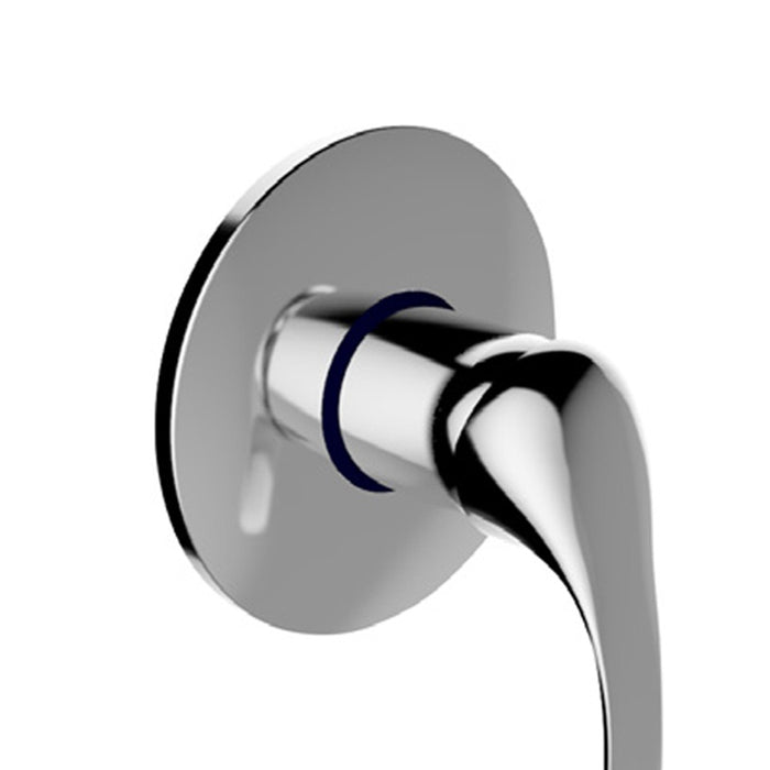 Miscelatore incasso doccia serie eva, finitura cromata