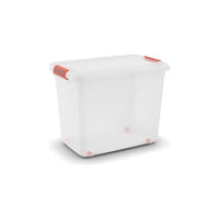 KIS K Latch Box Armadietto portaoggetti Rettangolare Arancione, Trasparente