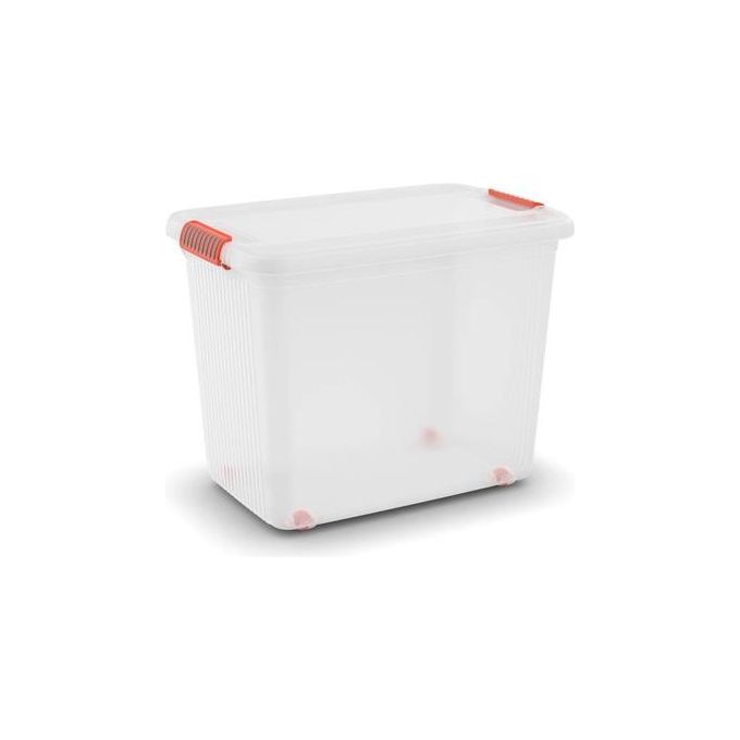KIS K Latch Box Armadietto portaoggetti Rettangolare Arancione, Trasparente
