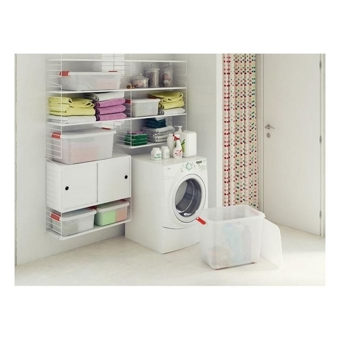 KIS K Latch Box Armadietto portaoggetti Rettangolare Arancione, Trasparente