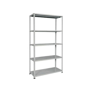 Bizzotto Scaffale Metallo 5 ripiani Portata Ripiano 70kg 100X40X188 Cm Grigio