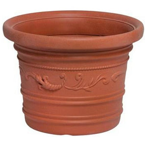 Vasi Tondi Festonati Prestige Hdpe Terracotta cm.60x44H