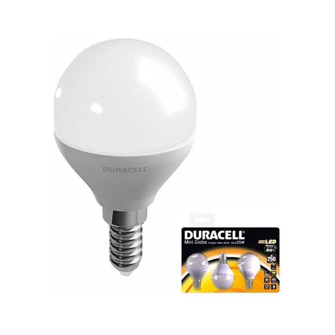 Duracell Lampada led M.globo e14 w 3,8 2700^k pz.3