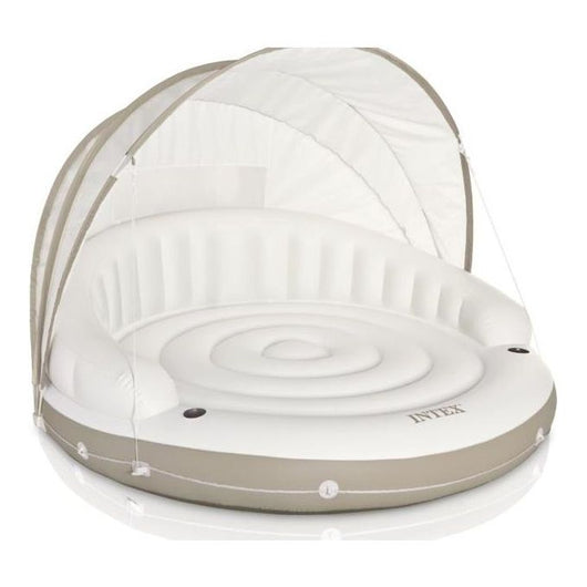 Intex 58292 galleggiante da piscina e da spiaggia Beige, Bianco Monocromatico Vinile Isola galleggiante