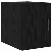 Mobiletto a muro moderno con 1 anta contenitore 30 x 42,5 x 39,5 cm legno composito di rovere nero 02_0052167