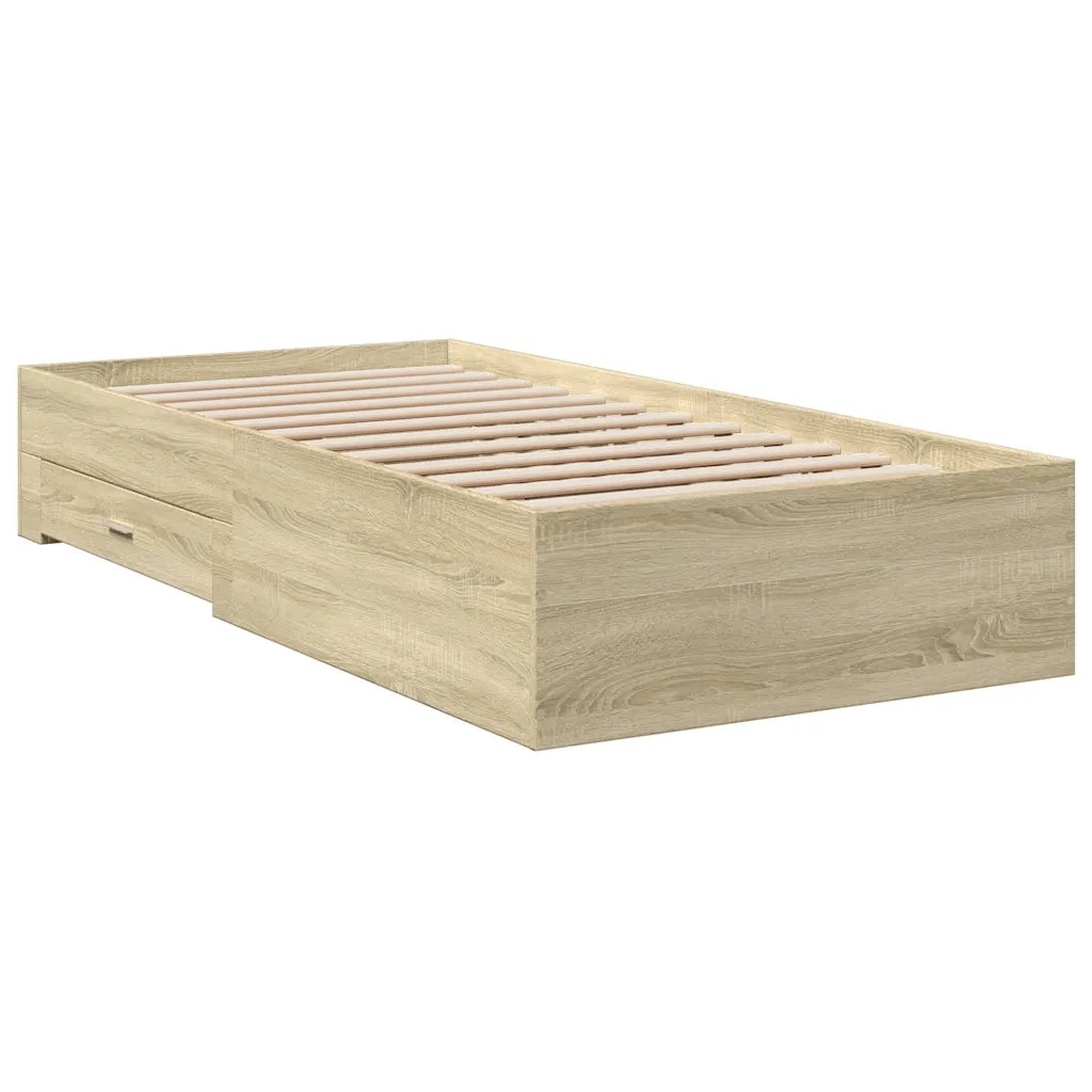 Giroletto Cassetti Rovere Sonoma 100x200 cm Legno Multistrato 3280421