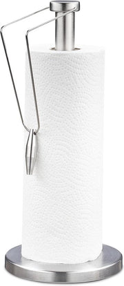 Sostegno per carta da cucina in alluminio - 34 x 15 cm - sostenitore per carta da cucina argento