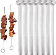 Griglia a Grillspiezen RVS 25 cm - 30 Stuks per Sjasliek BBQ - Riciclabile & Adatto per Camping & Picnic
