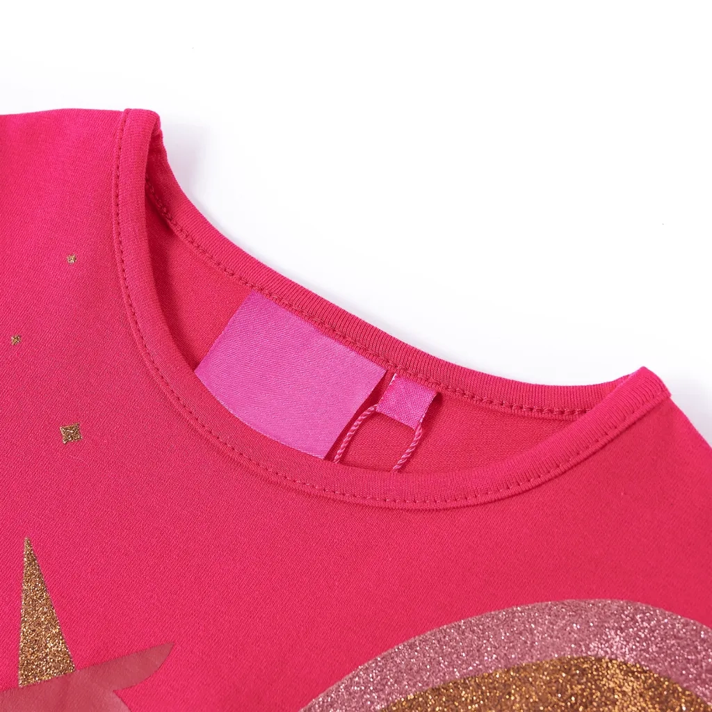 Maglietta da Bambina a Maniche Lunghe Fucsia 92 14294