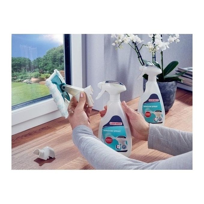 Leifheit Window Spray Cleaner strumento per la pulizia di finestre 20 cm Blu, Bianco