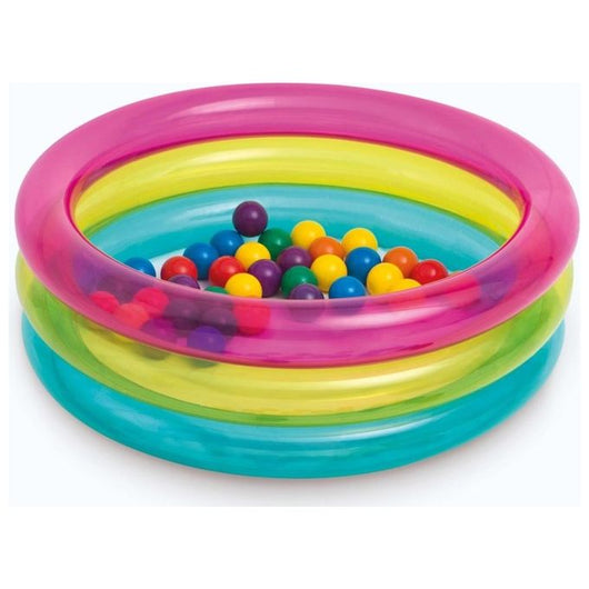 Piscina Con Palline Colorate 3 Anelli 86X25
