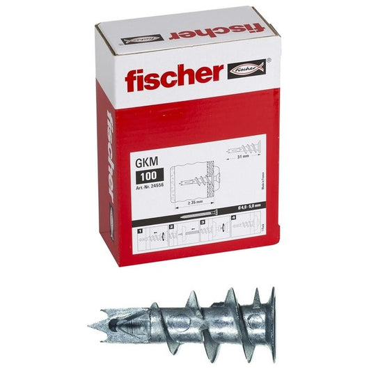 Tassello Per Cartongesso Gkm (100 Pz.)