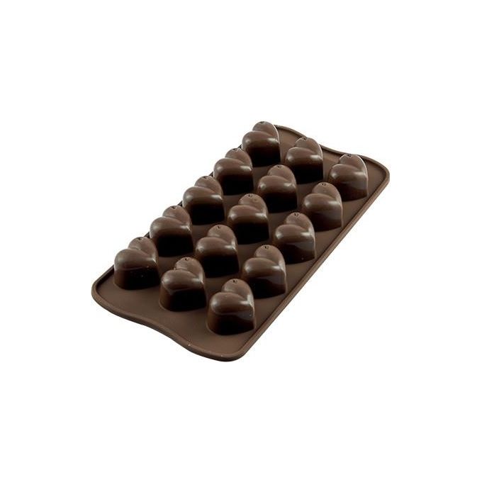 Silikomart Scg01 Monamour stampo per cioccolatini e caramelle Silicone Marrone