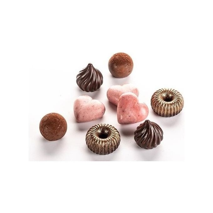 Silikomart Scg49 Choco Crown stampo per cioccolatini e caramelle Silicone Marrone