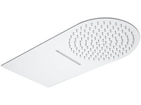 Soffione doccia ultrapiatto a parete in acciaio inox lucidato a specchio