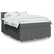 Giroletto a Molle con Materasso Grigio Scuro 160x200 cm Tessuto 3289434